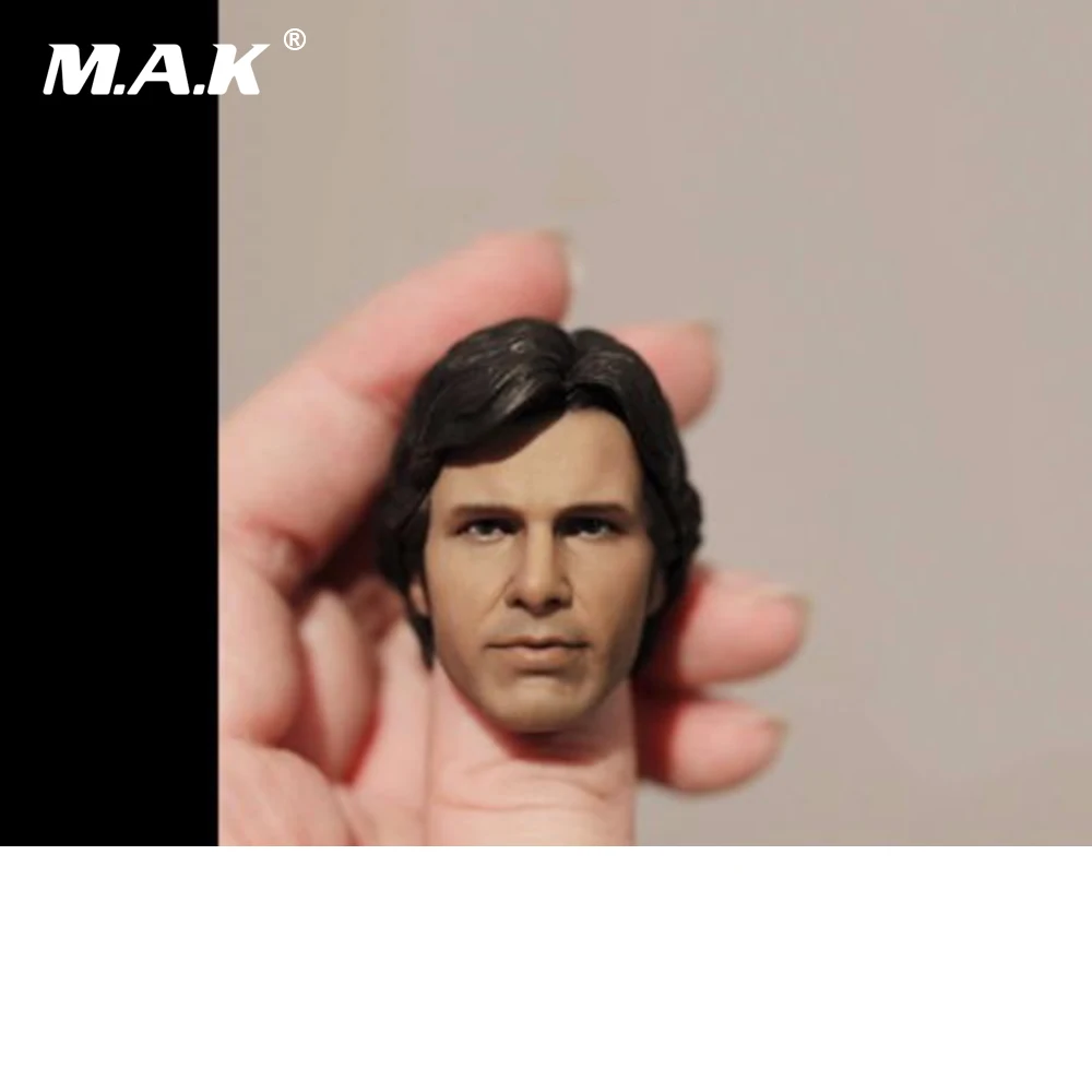 

1/6 Scale Male Head Sculpt of Harrison Ford : Han Solo in Star Wars For 12" Action Figure Body Toys