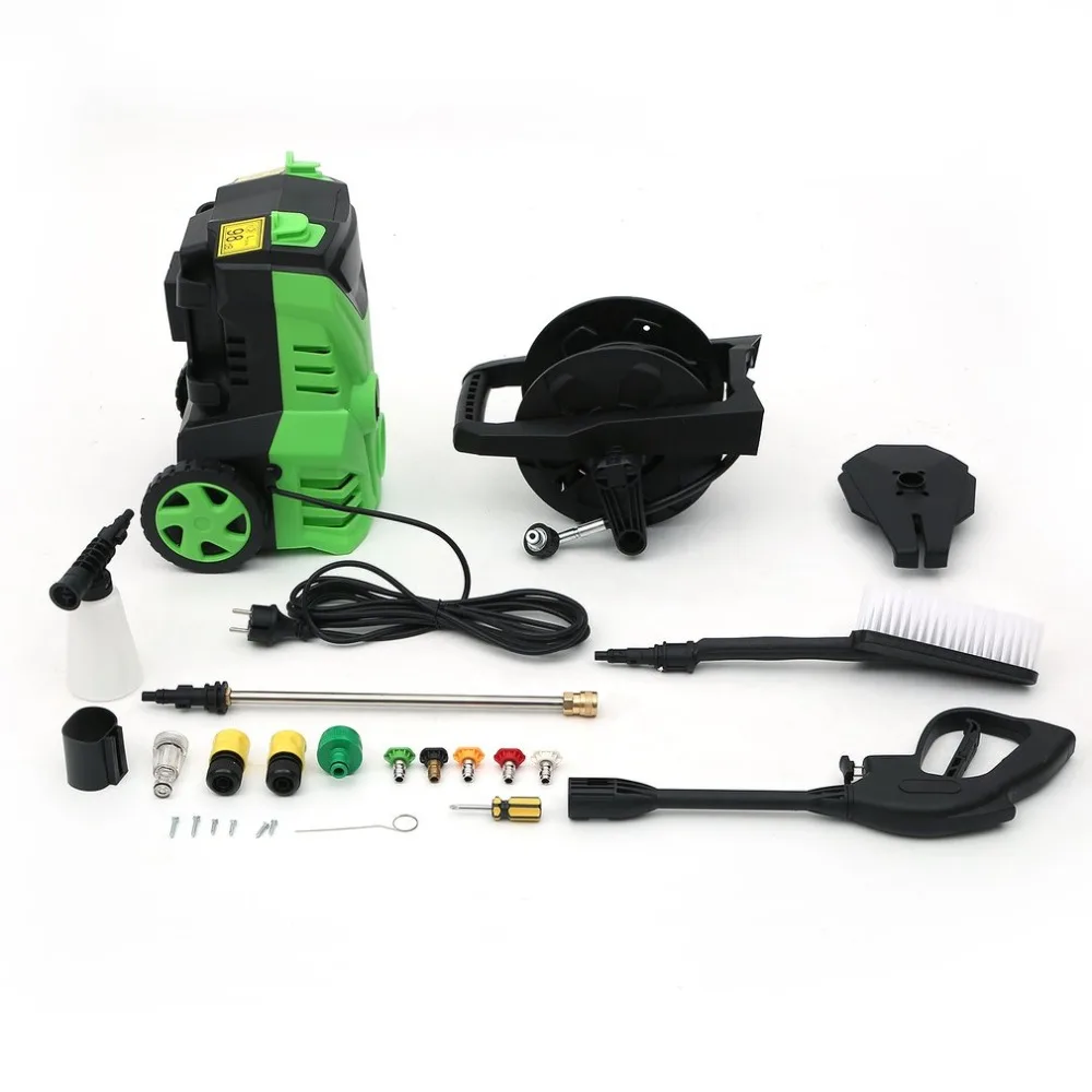 

(Ship From DE)High Pressure Cleaner Universal 1600W Car Washer Durable Dirt Blaster Emitter Vehicle Cleaning Machine EU Plug
