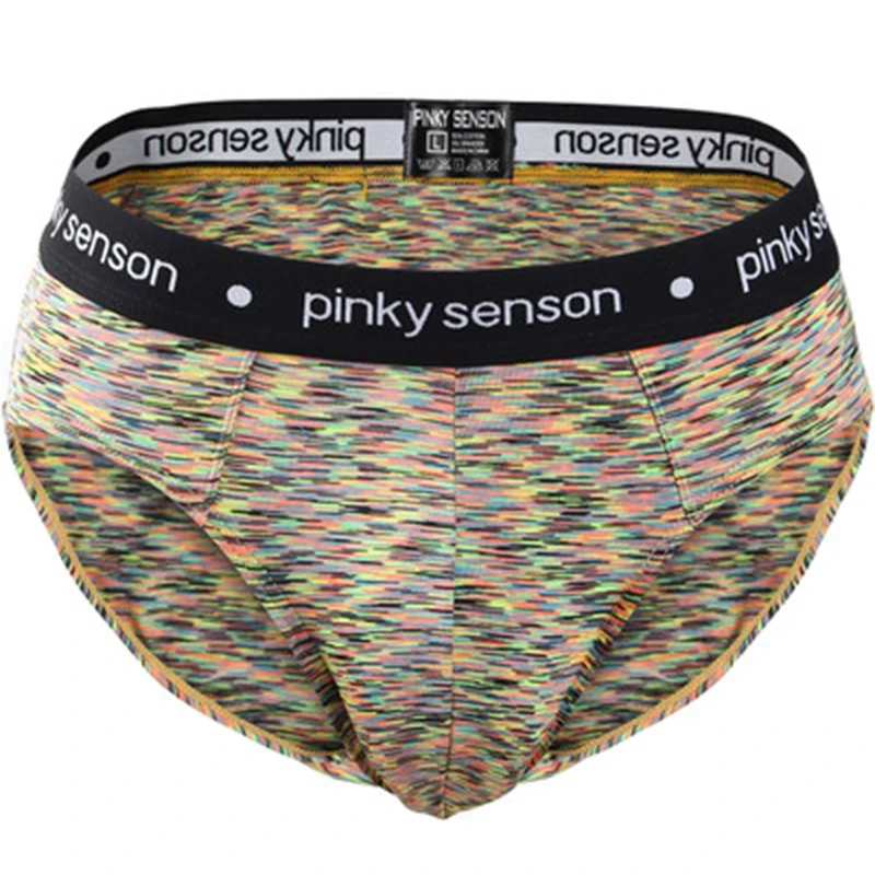 

DEWVKV Men's Underwear Briefs U Pouch Solid Gray Pink Yellow Red Soft Breathable Comfortable Male Panties Shorts New Arrival ZC