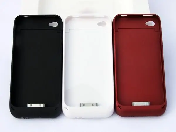 1500mAh battery cases power bank 3 colors in stock external backup for iphone 4 4s 5pcs/lot Post / DHL ship | Мобильные телефоны и