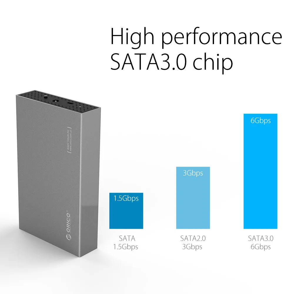 Корпус жесткого диска ORICO 3 5 дюйма корпус адаптер SSD USB3.1 на SATA HDD коробка для