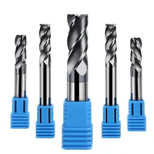 End mills HRC50 1mm 2mm 3mm 4mm 5mm 6mm 8mm 10mm 12mm high quality 4Flute PVD coated carbide tungsten carbide end mills