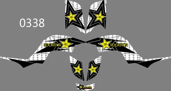 

4 STYLES TEAM GRAPHICS BACKGROUNDS DECALS STICKERS FOR YAMAHA RAPTOR 660
