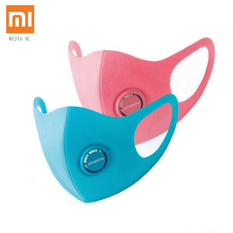 

Xiaomi3pcs SmartMi Children's Light Breathing Haze-Proof Mask Powerful filtration PM2.5 Blocking multiple allergens Skin-friend