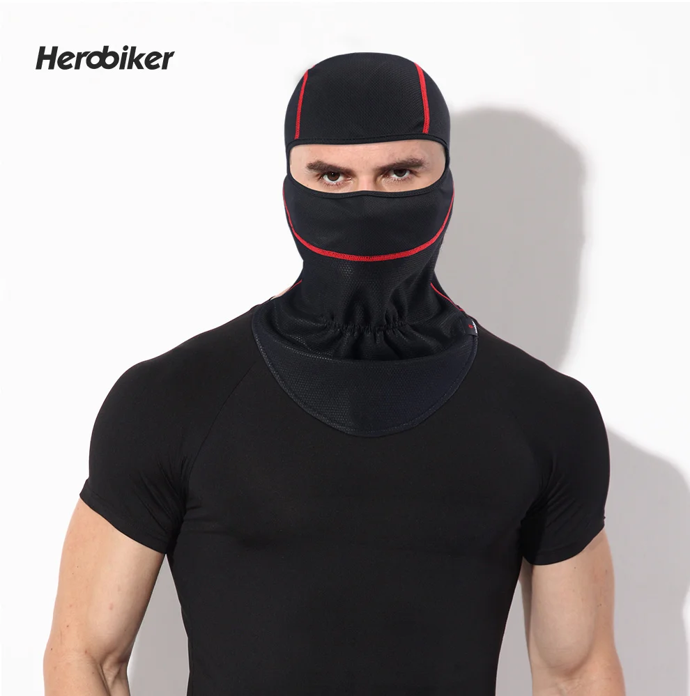 HEROBIKER мотоциклетная маска для лица, Зимняя Теплая Флисовая велосипедная маска, ветронепроницаемый подшлемник, мотоциклетная маска для катания на лыжах и сноуборде
