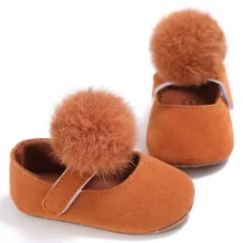 Sapatos de bebê Doce Criança Infantil Bola de Cabelo Da Menina Da Princesa Primeiro Caminhantes Carrinho de bebê Berço Bebe Prewalkers Sapatos Mary Jane 2