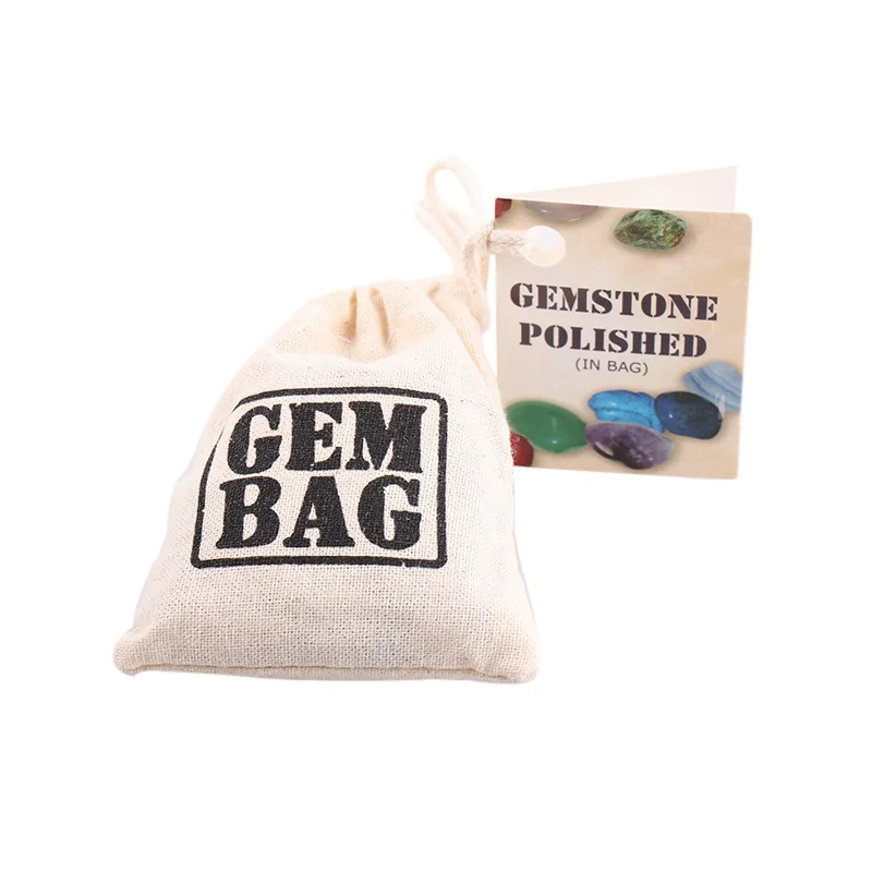 

Natural Mixed Polished Gemstone Rock Bags Healing Reiki Crystal Jewelry Making Home Decoration
