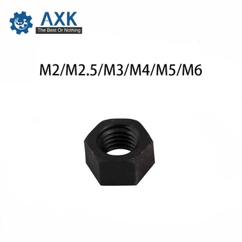 

Hex Nut Hexagonal Nuts Carbon Steel Black M2 M2.5 M3 M4 M5 M6 Hexagon 100pcs Din934 Trade 8.8 Axk Electrical 10cm X 5cm (3.94in