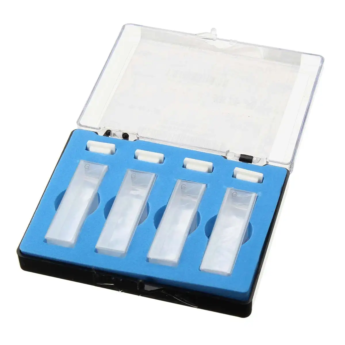 

4Pcs 10mm 3.5ml Standard Quartz Spectrophotometer Cuvette For Lab School Educational Quartz Spectrophotometer Cuvette With Box
