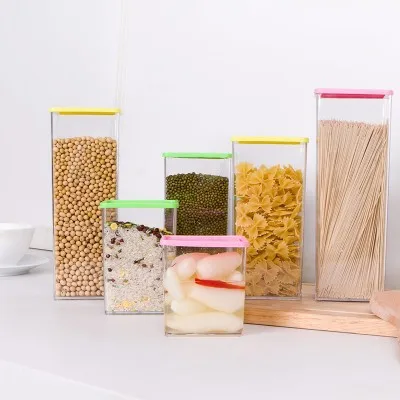 

The kitchen Food storage box storage tank 370ml 10.3*8*7.5cm free shipping