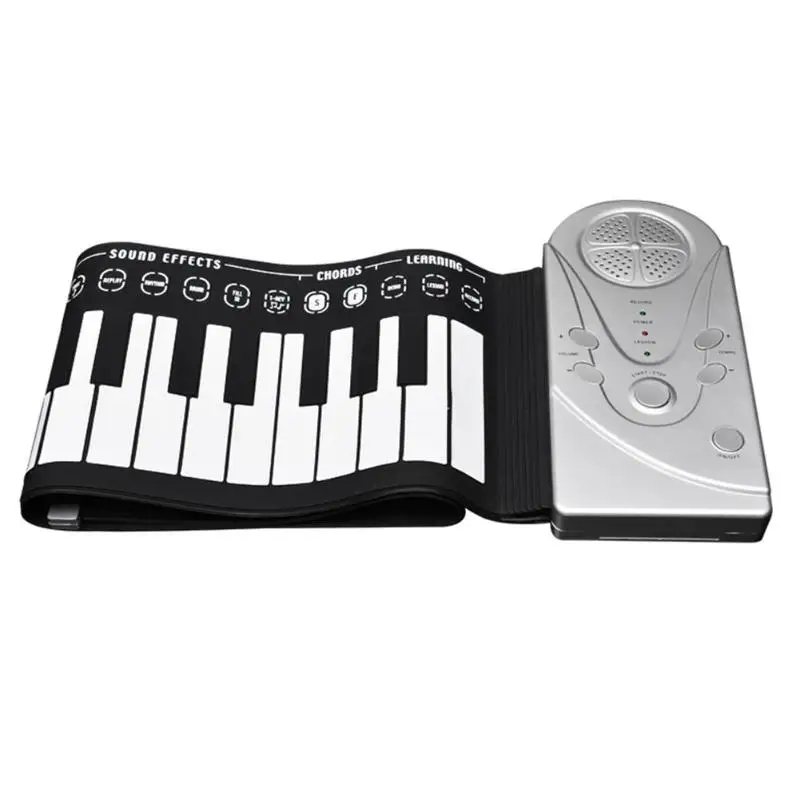 

VKTECH 49 Keys Folding Piano Montessori Roll Up Portable Folding Electronic Pianos Flexible Keyboard Musical Toys for Children