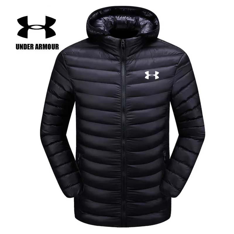 

Under Armour Men winter warm training jackets black blue slim fit jackets outdoor light windproof clothes chaqueta hombre L-4XL
