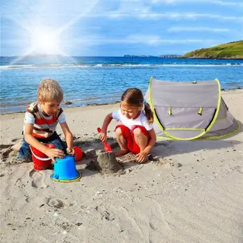 

Hot selling Portable Baby Travel Bed UPF 50+ Sun Shelter Ultralight Baby Travel Tent Pop-Up Mosquito Net
