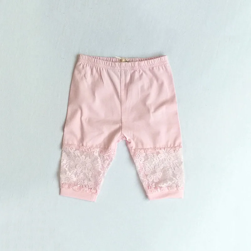 Children Tight Leggings Capri Pants Summer Korean Lace Girl Calf Length Pencil Shorts Cotton Thin Kids Legging girls pants kids pants girls trousers