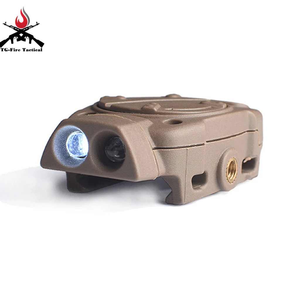 Ferroviário com Interruptor Luz para Picatinny Softair Tático Noite Evolução Capacete Remoto Luz Cauda Branco Vermelho ir Arma Luzes 11 Cheap Luzes de armas