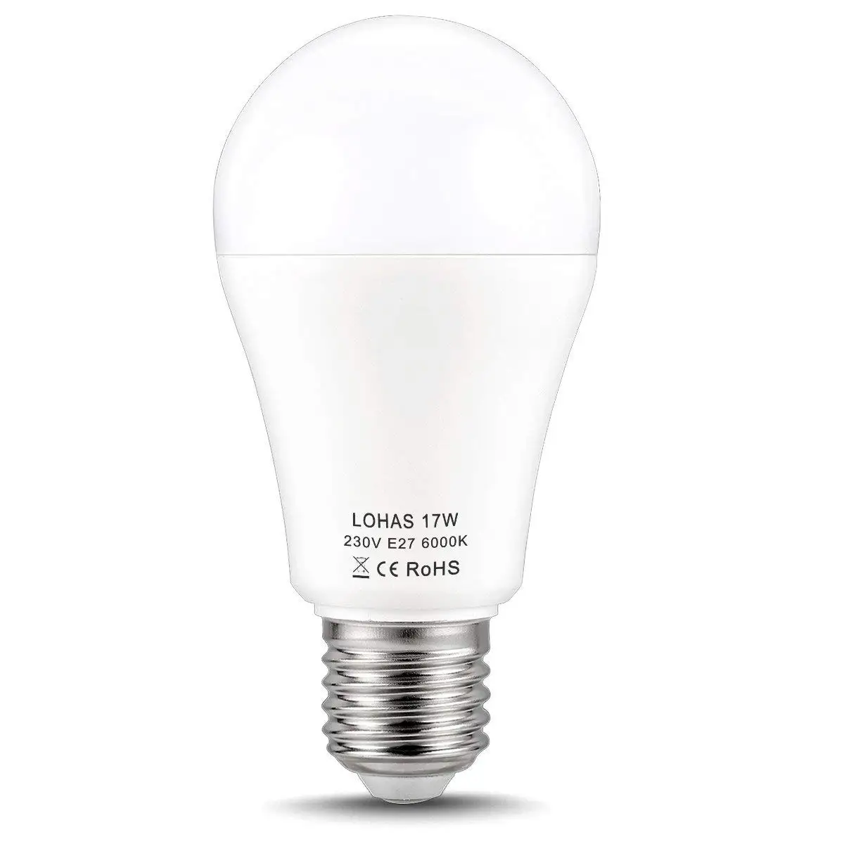 E27 Светодиодный светильник 150 Вт, эквивалент 17 Вт, светодиодный светильник Эдисона с винтом, дневной белый 6000 K, супер яркий лм, энергосберегающий светильник, 4 шт. в упаковке