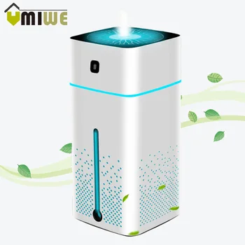 

1L Cool Mist Humidifier Large Capacity USB Air Humidifier Purifier Household Auto Shut-Off Steam Atomization with Night Light