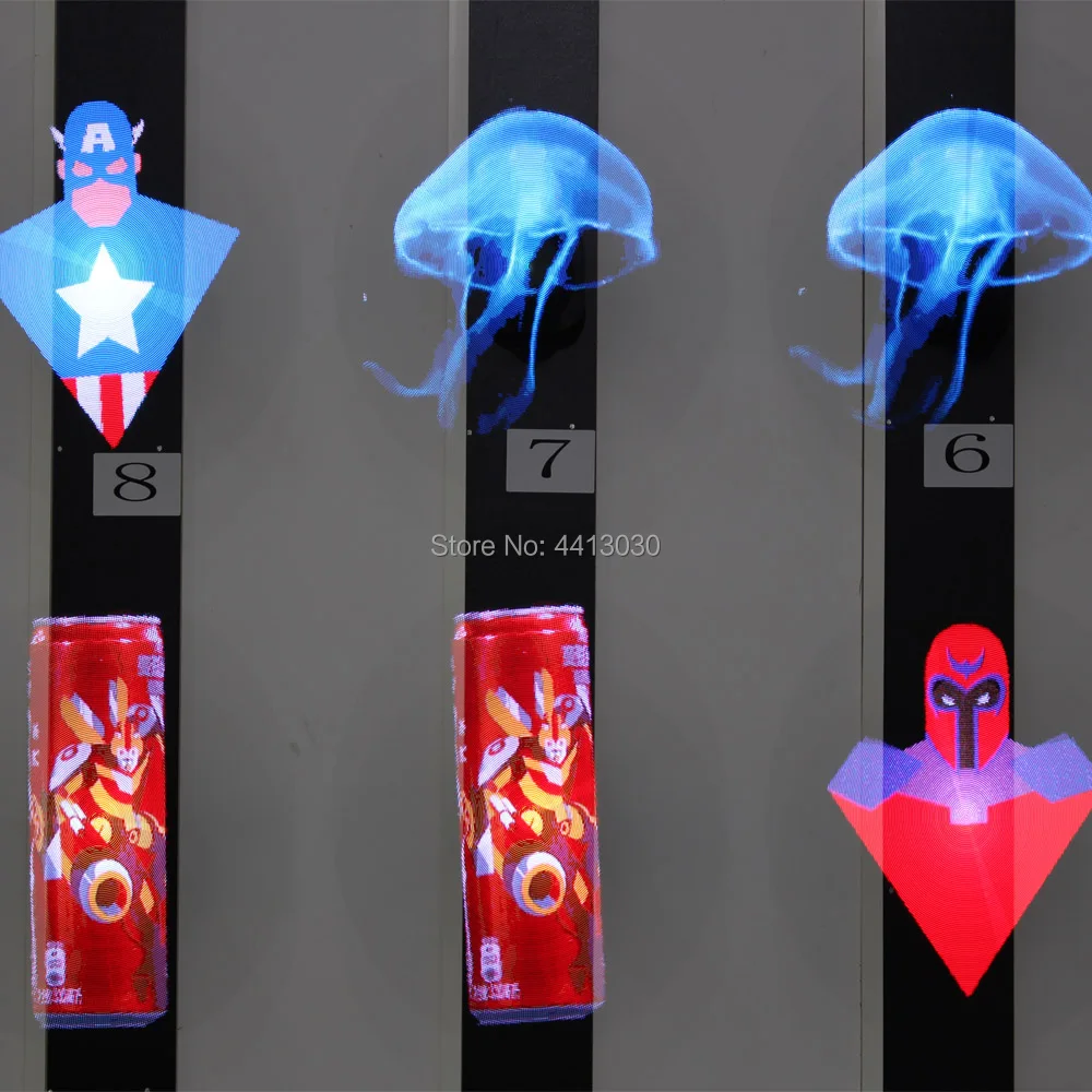 3d led Голографический вентилятор реклама голограма дисплей проектор wifi