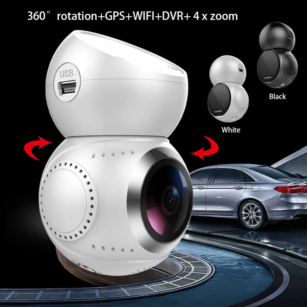 G21 360 градусов свободное вращение+ gps+ WI-FI+ DVR+ 4 раза зум вождения Регистраторы Универсальный M5 HD 1080P WI-FI вождение автомобиля Регистраторы