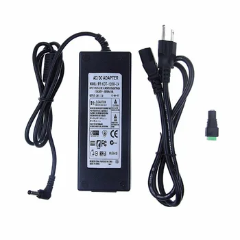 

24V 5A 120W Power Supply 100V-240V or 110V - 220V AC to DC Adapter 24V 5amp Switching Converter Charger 5.5x2.1mm Plug ST353