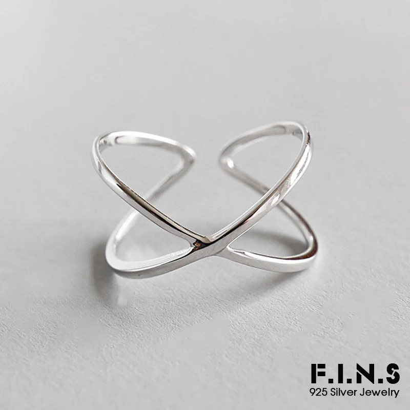 Женское Двухслойное кольцо F.I.N.S открытые кольца на палец в Корейском стиле из