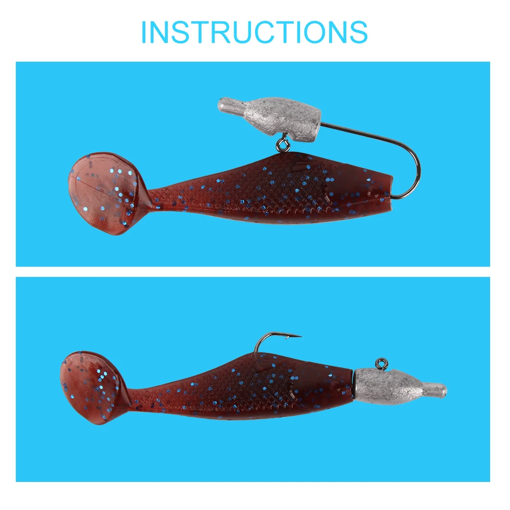 RoseWood 10pcsLot 1.3g 1.8g 2.5g 3.5g Soft Lure Lead Head Hook Durable Jig Head Hook Baits Jighead Fishing Accessories  (2)