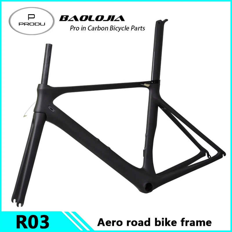 Excellent Free Shipping dengfu 2018 Bulk Clearance Japan Toray Full Carbon Road Bicycle Frame 700C Carbon aero racing road bike 49cm 2