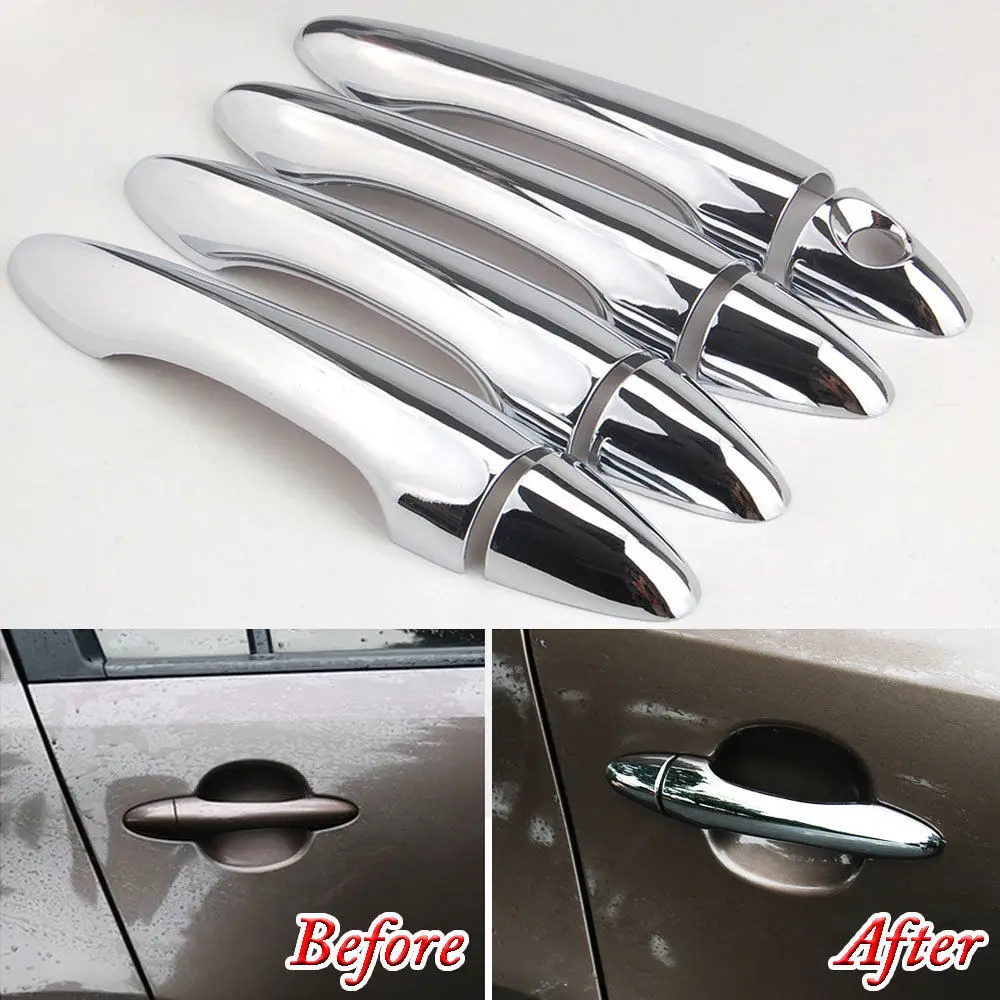 

For Kia Sportage R 2011 2012 2013 2014 2015 8PCS ABS Chrome Exterior Side Door Handle Catch Cover Trim Decorative Car Styling