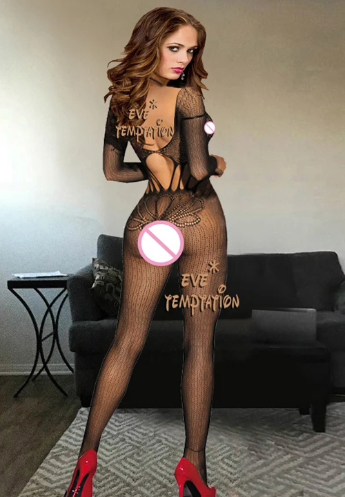 Женское боди в стиле Babydoll Сетчатое с цветочным рисунком соблазнительное
