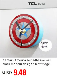 Mute Refrigerator Magnets souvenir Digital Self Adhesive Wall Clock Fridge Magnets blanks magnetic board Kitchen Watch Mural