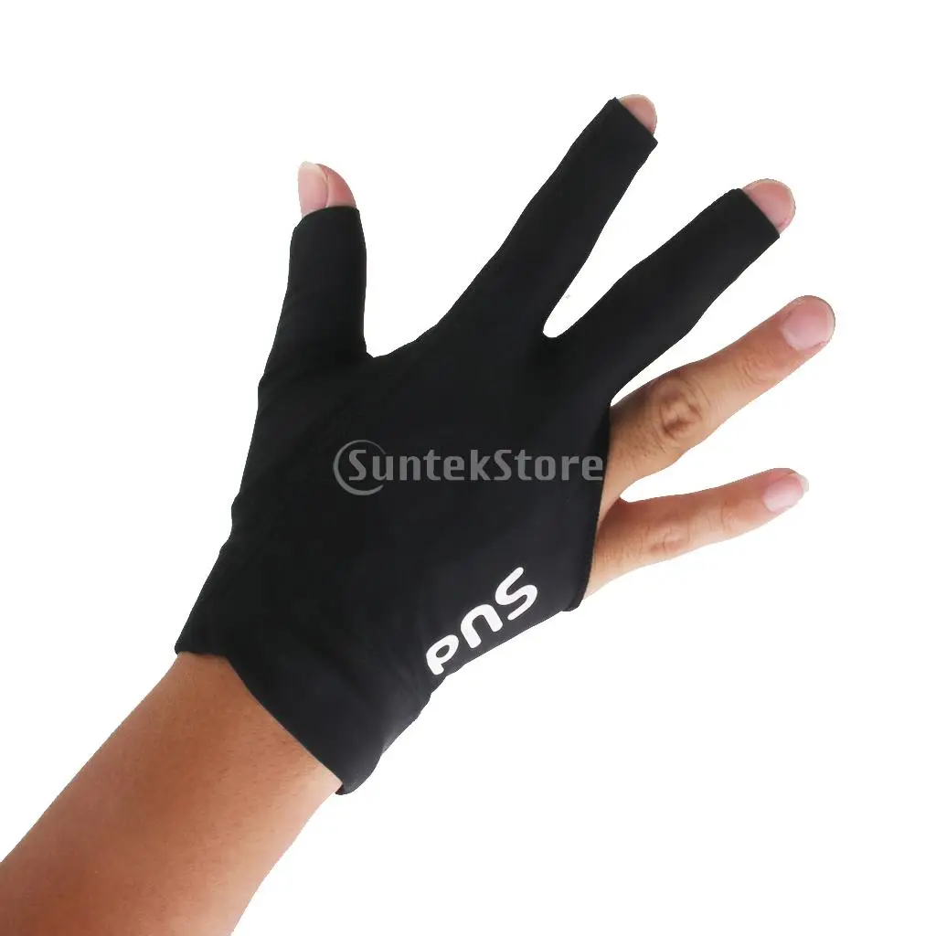 

Spandex Pro Player Snooker Billiard Cue Glove Right Hand Three Finger
