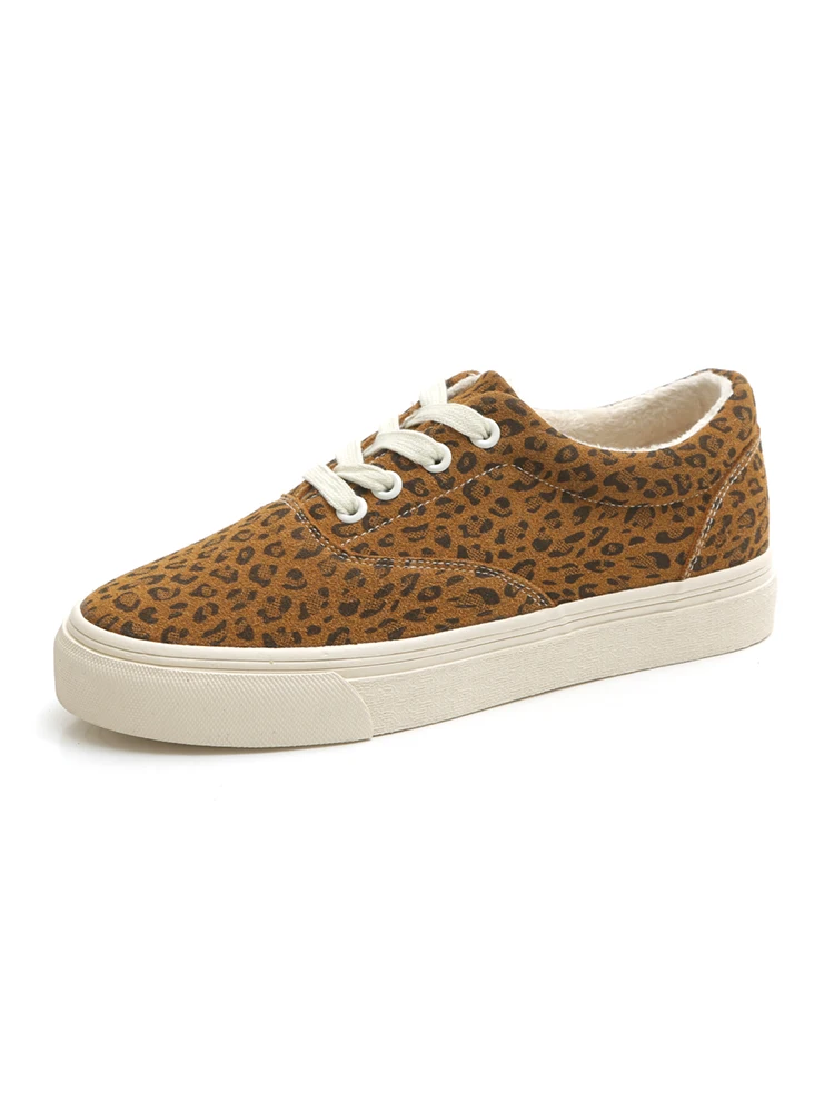 New Lace Chaussures Léopard Style Noir Ins Troupeau 2019 Tigre Plat r6FnrRwq