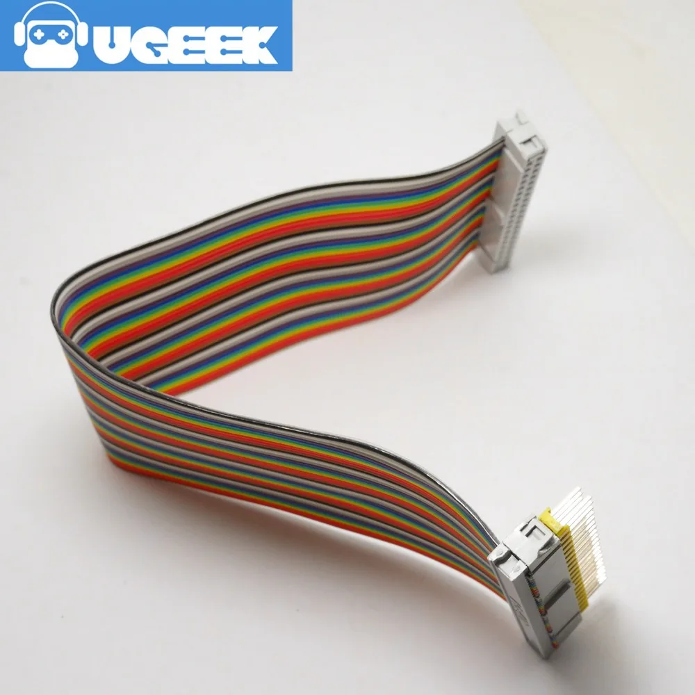 UGEEK 2*20 pin мужчин и женщин GPIO кабель для Raspberry Pi A+ B+ 3B 3B+ 2B 4B zero 40pin Радужный кабель | 20c