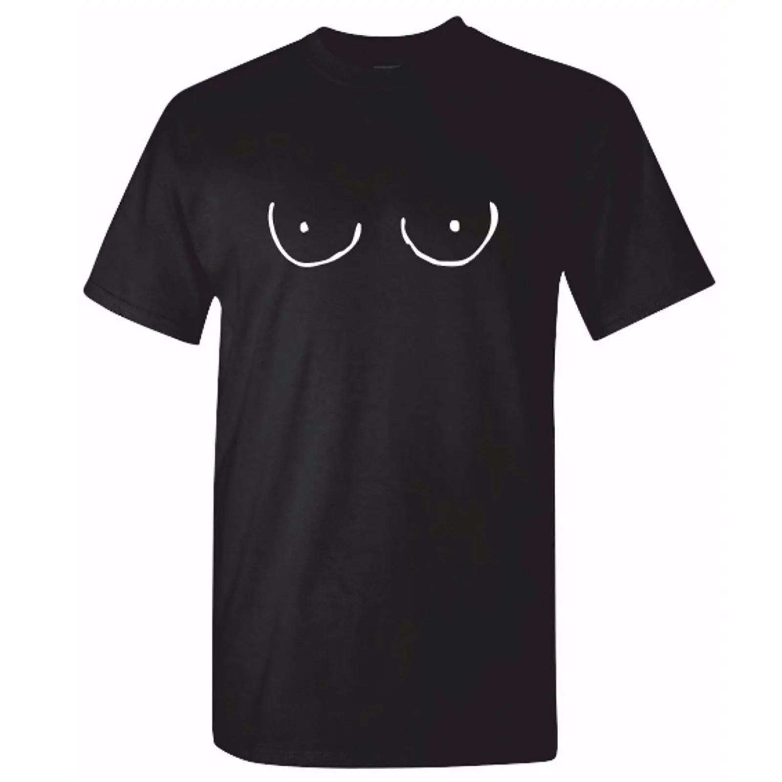 Mens Funny Man Boobs Tshirt Boobies Moobs T Shirt Titties Joke Adult T 100 Cotton Tee Shirt