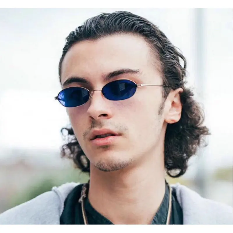 

MINCL/New Designer Designer Sunglasses Women's Oval Glasses Sunglasses Men's Tone Fashion Mirror UV400 With Case LXL