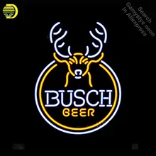 Busch Олень пиво неоновая вывеска неоновая лампа знак реального Стекло трубки неоновые огни Отдых клуб паб знаковых знак рекламировать персонализированные лампа