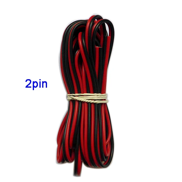 5 м 2pin 3pin 4pin 5Pin 6pin Удлинитель электрический провод кабель светодиодный разъем для 5050 3528 Светодиодный Stirp светильник - Цвет: 2pin