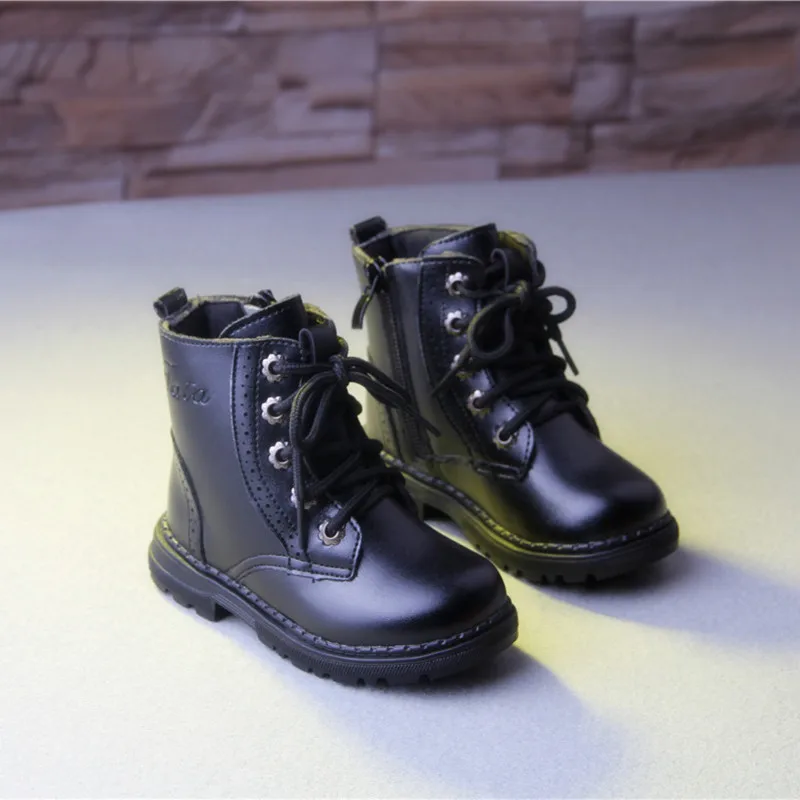 

2019 Fashion Kids Ankle Boots New Winter For Girls Boys Classic Boots Girls Autumn Winter Martin Boots Children Winter Shoes