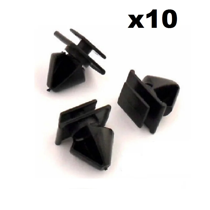 

10x For Peugeot 406 Plastic Trim Clips for Door Side Moulding / Bumpstrip Rubstrip