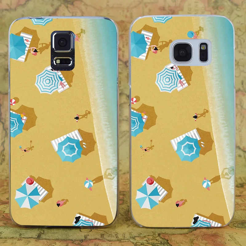 E2044 Adriatico Transparent Hard PC Case Cover For Samsung Galaxy Note S 3 4 5 6 7 8 9 Mini Edge Plus |
