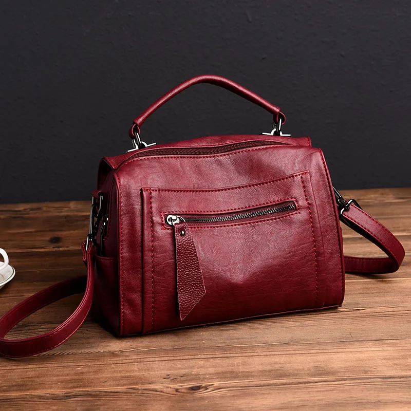 

Chu JJ Women's Genuine Leather Handbags Fashion Flap Luxury Handbags Women Tote Bags Women Messenger Bags Ladies Shoulder Bag