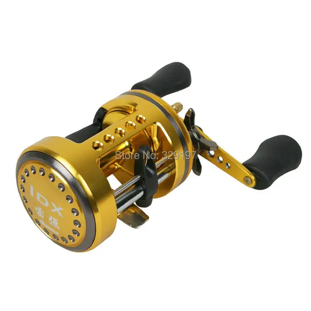 Cheap NEW!OKUMA Fishing Lure Drum Type Reel IDXC-400lxc Left Handed fishing tackle