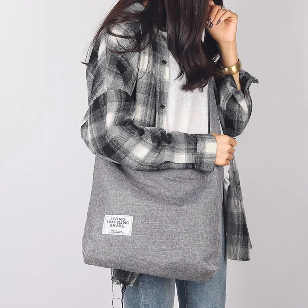 

Canvas Women Shoulder Bags Girls Totes Large Capacity Casual Messenger Bags Handbags Crossbody Bag for Female Bolsa Feminina