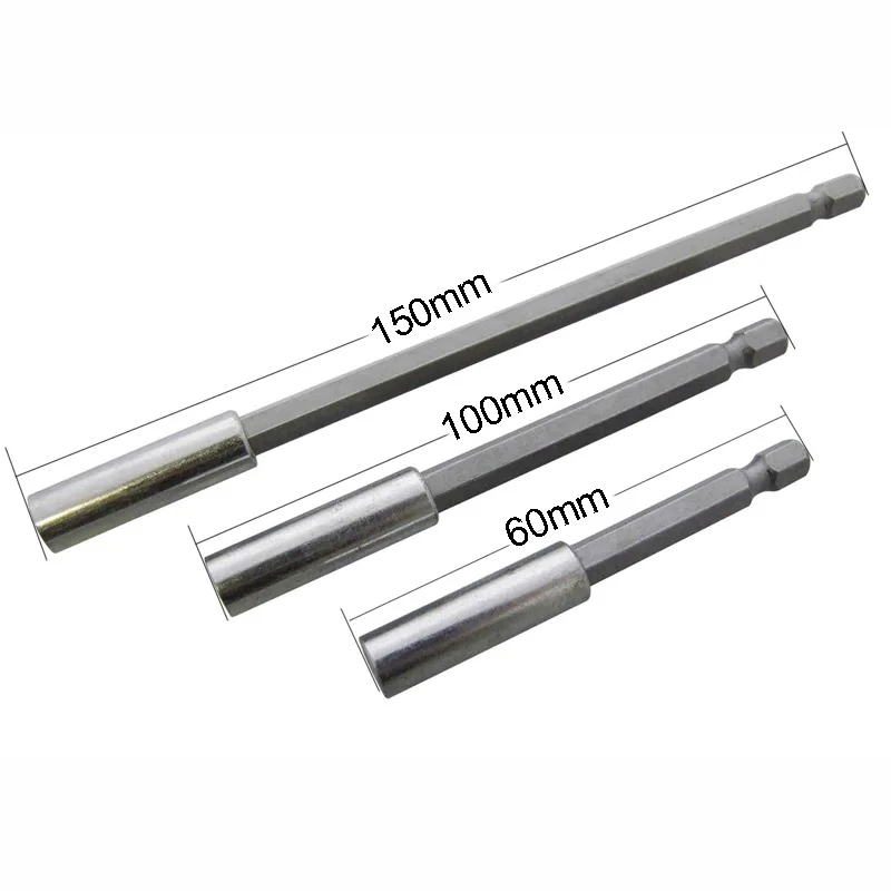 3pcs/set 60/100/150mm Magnetic Screwdriver Hex Drill Bit Extension Holder Quick Change