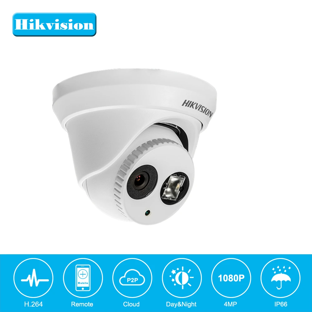 

Hik English IP Camera DS-2CD2343G0-I 4MP WDR EXIR Dome PoE IP Camera Outdoor Night Vision Cloud Storage replace DS-2CD2342WD-I