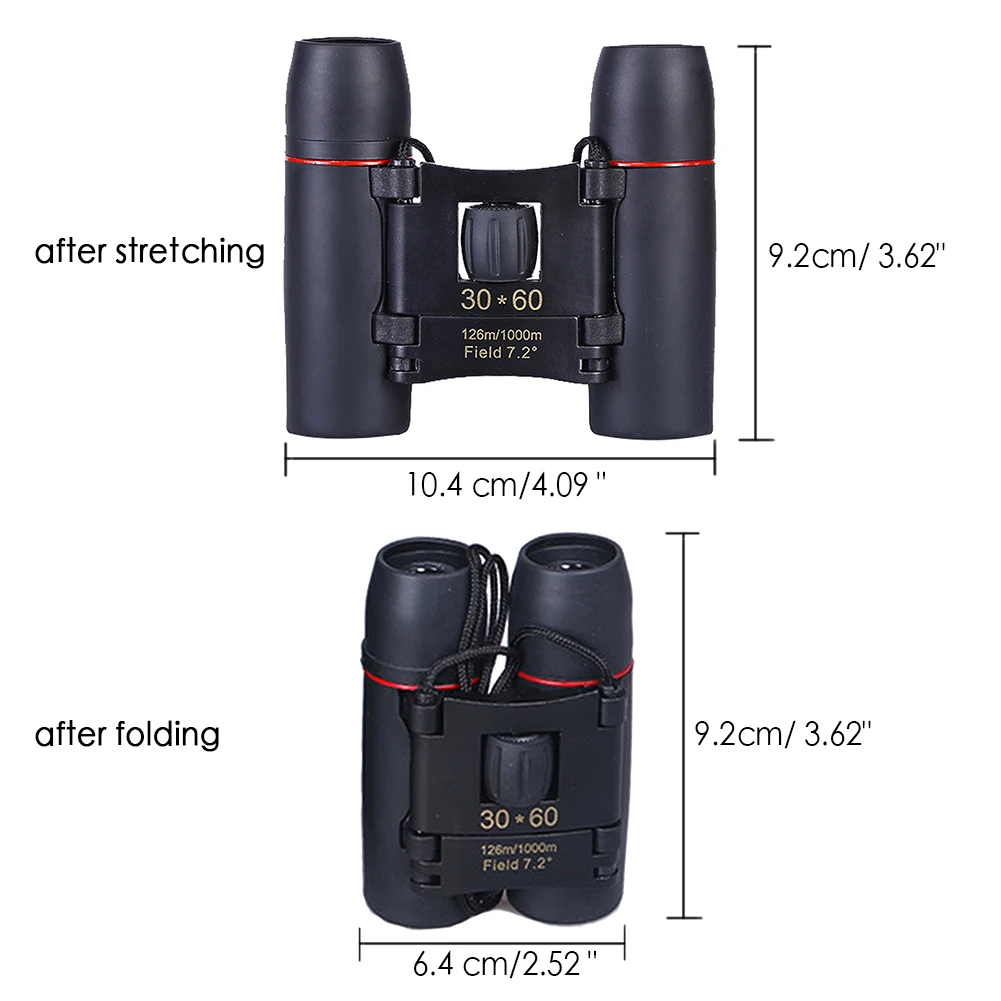 التكبير تلسكوب 30X60 للرؤية الليلية مناظير عسكرية واسعة الحقل HD الصيد تلسكوب ل في الهواء الطلق مراقبة الطيور السفر مخيم
