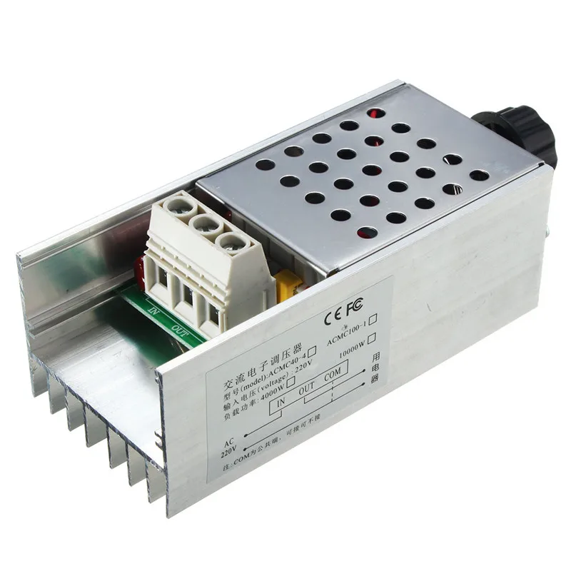 

10000W High Power SCR Voltage Regulator Speed Controller Dimmer Thermostat AC 220V