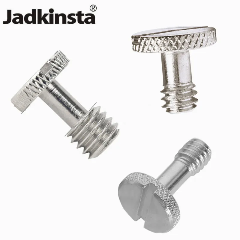 

Jadkinsta 1/4 3/8" flat head Convert Slotted Screw Adapter Thread Camera Screw Mount Adapter for DSLR Camera Tripod Light Stand