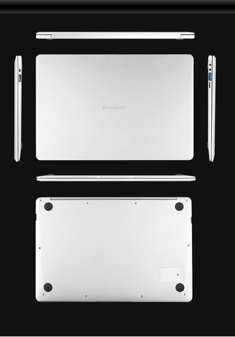 Jumper EZbook X4 ноутбук 14,0 "FHD Windows 10 ноутбук клавиатура с подсветкой Intel Apollo Lake J3455 четырехъядерный процессор 6 ГБ + 128 Гб SSD 2MP ПК