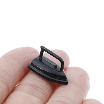 

Hot Sale 1:12 scale Cute mini Dollhouse Miniature Adornment an iron clothes Tool 20* 12mm Furniture Toys